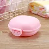 Boîte à savon de voyage en plastique avec couvercle Portable salle de bain macaron savons boîtes à vaisselle étui 5 couleurs par mer GCE13399