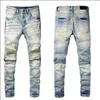 20SS Heren Designer Jeans Distressed Ripped Biker Slim Fit Motorfiets Denim voor Heren S Top Kwaliteit Mode Jean Mans Broek Giet Hommes # 023