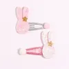 10SSet / Lot Girls Födelsedag BB Hair Clip Cute Glitter Sequins Cartoon Animal Hairgrip Princess Handgjorda Vatten Drop Shaped Hairpins LJ201226