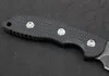 XM-18 Survival Straight Knife D2 Drop Point Stone Wash Blade Full Tang Black G10+ Stainless Steel Handle Knives With Kydex