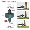 MUCIAKIE 200PCS 2L 4L 8L Pressure Compensate Emitter Garden Drip Compensation Regulator Irrigation Steady Flow Drippers 201204