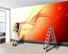 Wallpaper 3D de papel Papel de parede para Quarto Sonho Red Silk Sala Quarto Fundo da parede decorativa 3d Mural Wallpaper
