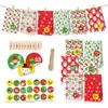 24 adet Kraft Kağıt Torbalar Şeker Apple Gresepe Kağıt Torba Doğum Günü Yeni Yıl Parti Için Arıtma Malzemeleri Noel Sticker Çantası 201128