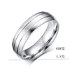 Stainless Steel couple ring band diamond Stripes Engagement Wedding Rings for women men Fashion jewelry will and sandy gift