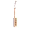 Brosses de nettoyage 2 en 1 Brosse SPA exfoliante naturelle pour le corps ou les pieds Double face avec brosse à poils doux en pierre ponce naturelle