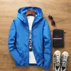 Joobox Spring Autumn New Slim Fit Young Men Hooded Jacket Thin Jackets Brand Casual Windbreaker Top Quality Black S7XL T200102