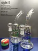 szklany bong recycler dab platforma olejna szklana rura wodna Fab jaja szklany bąbelek z miską 14,4 mm