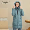 Casual kantoor dame vrouwen parka's winter jas modemerk long katoen warme jas damesjasjacht