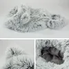 Removable And Washable long plush Cat Sleeping Bag Puppy Small Dogs s Mat Bed Warm Soft Pet House Nest Cushion Y200330