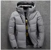 Jaqueta de inverno para homens para homens Novo inverno de inverno de inverno curto acolchoado derrubando a jaqueta jovem pato branco para baixo casaco quente