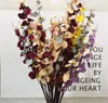 Herbstgelbe tanzende Orchidee, Hochzeitssimulation, Blumendekoration, Zuhause, Wohnzimmer, dekorative Blumen, 100 cm, 8 Farben