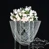 24 Inches Tall Wedding Crystal Centerpieces Clear Flower Chandeliers Acrylic Flower Stand Table Centerpiece Wedding Decor 201204