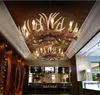 America Retro Chandelier Loft Coffee Bar Dinning Table Antler Pendants Light Restaurant Hotel Hanging Lighting