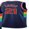 2021-22 75e verjaardag jerseys basketbal stad Tobias Harris Joel Embiid Ben Simmons Matisse Thybulle Charles Bassey Jaden Springer Tyrese