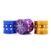 50mm Herb Grinder Aluminium Alloy Grinders 4 lager Grinders med Bling Bling Diamond för rök cigarettesmoking tobaksvars