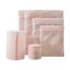 bag pecial anti deformation mesh protection roller in laundry pouch clothes sack bra underwear Candy color washing A set of 6pc CCE12256