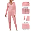 Women's Trainingspak Herfst Sportkleding Dames Sportpak Sweatshirt en Sweatpants Jogging Femme 2 Stuks Set Sweatsuit 2020