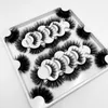 Wholesale 25mm Fluffy Lashes 3D Faux Mink Lashes Long Thick Natural False Eyelashes Lashes Vendors Makeup Faux Mink Eyelashes