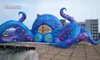 Гигантский надувной осьминог модели 10 м мультфильм животных талисман воздуха взорвать осьминоги DJ бутон палатка с щупальцами для украшения на открытом воздухе