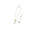 Fashion Classic Bee Necklace Luxurys Designer Pearl Gold Bee Bracelet Jewelry Women Wedding Party Bracelets Versatile Necklaces 2203084D