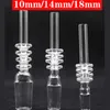 10 mm 14 mm 18 mm 100% puntas de cuarzo real para colector Bongs de vidrio Bong Hookah Nuevo diseño Gran calidad