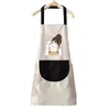 Kitchen Cartoon Apron for Men Women Couples Waterproof and Oil-proof Cooking Growns Apron Four Seasons Sleeveless Hand-wiping RRA11898