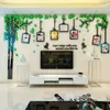 Fotoğraf Çerçevesi 3D Duvar Çıkartmaları Akrilik Ağacı Asma Çıkartmaları Modern Sanat Mural Sticker Oturma Odası Kanepe TV Ev Arka Plan Dekor 5 Boyutları 201211