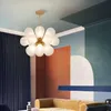 Nordic Glas Blasen Parlor Led Anhänger Licht Loft Deco Hotel Halle Schlafzimmer Esszimmer Suspension Lampe