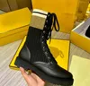 2022 Women Boots Knitted Stretch Martin Booties Black Leather Knight Short Boots Design Leather Casual Shoes Size35-40