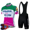 2020 New Team Quick Step Cycling Jersey Bib Shorts Suit Men Summer Breathable Bicycle Outfits Road Bike Sportswear Ropa Ciclismo Y200728