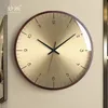 北欧の豪華な大きな壁時計木製リビングルーム金時計壁の家の装飾ベッドルームモダンデザインデュバルサーチギフトのアイデアFZ109 LJ23890908