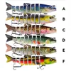 High Quality 6 color 12.5cm 21.5g ABS Fishing Lures for Bass Trout Multi Jointed Swimbaits Slow Sinking Bionic Swimming Lure Freshwater Saltwater