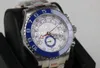 Zegarki Men Automatyczny Cal 4161 Ruch chronografu Niebieski ramka ceramiczna eta zegarek męski 904L stal GMF 116680 Valjoux 116680 GM WRIS250V