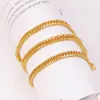 Correntes mxgxfam 60cm 6 mm colar de ouro pura colares encantadores grossos para homens jóias de hip hop de moda good ofity21837015553
