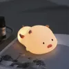 Cute Pig 7 Kolor Kolor LED Night Light Light USB Rechargeable Home Decoration Creative Children Gifts