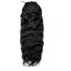 DIVAS vague profonde cordon queue de cheval cheveux humains brésilien Afro clip dans les extensions pour les femmes noires Remy couleur naturelle queue de cheval 120g