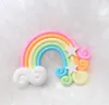 Craft Tools Simulation cream material soft pottery rainbow cloud colorful micro landscapes ocean bottle landscape ornament 45mm