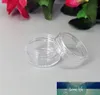 100 sztuk 5g Wyczyść plastikowy kremowy słoik kosmetyczny Próbka opakowań Małe okrągłe słoiki