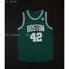 Gestikte custom 2018 Al Horford #42 groene basketbal jersey dames jeugd heren truien XS-6XL NCAA