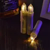 Zdalne świece LED płomieniowe świece bateria obsługiwana wielokolorowa symulacja Symulacja Kolor Tea Lekkie Domowe Dekoracja urodzinowa LJ20215F