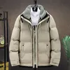 Parkas de plumón para hombre, chaqueta de moda para hombre, abrigos de bombardero gruesos de invierno 2021, ropa de calle sólida informal bonita de gran tamaño 5XL