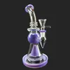 4 couleurs épaissir verre bang narguilés 8,5 pouces narguilé grand capiteux conduite d'eau épaisse en ligne perc dab plate-forme pétrolière bongs gros gros tuyaux de bécher rose en cire