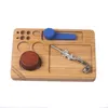 255cm16cm2 Bamboo Wooden Grinding Tray Joint Smoking Accessories Table Paper Multipurpose Herb Tobacco Rolling Trays6859740