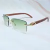 2023 Designerskie okulary Model męski drewniany drewniany moda letnie odcienie pragnące drewno luksusowe okulary przeciwsłoneczne dla kobiet gafas sol okulary przeciwsłoneczne