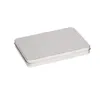 Metal Tin Box Photo Postcard Boxes Large Rectangle Classic Silver Jewelry Holder Storage bins 160*112*20mm YHM49-WLL