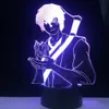 Avatar de luz nocturna de Anime Zuko The Last Airbender Touch Butoon USB LED 7 Colores Ventilones de anime Regalos Decoración del hogar Lamp301p