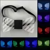 Bunte LED-Acryl-Fliege, 7 Beleuchtungsfarben, für Männer, blinkend, Party, leuchtend, 211216
