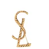 Wysokiej jakości luksusowy projektant biżuterii męskie damskie pin broszka złota litery
