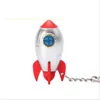 Keychains Space-rocket Led Keychain Sound & Light Rocket Model Key Ring Cover Holder Boutique Small Creative Gifts Wholesale10pcs/lot Fred22