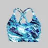 Charmleaks Femmes Soutien-gorge de sport Impact léger Floral Print Backcross Yoga Soutien-gorge Push Up Running Entraînement Soutien-gorge Sous-vêtements Fitness Sport Top T200601